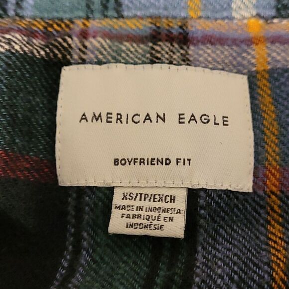 American eagle outfitters boyfriend‎ Fit plaid button up shirt - Picture 4 of 6